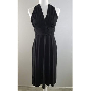 LAST CHANCE - Like New - Evan Picone  Black Halter Dress - 6P